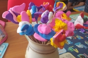Цветы из воздушного пластилина
